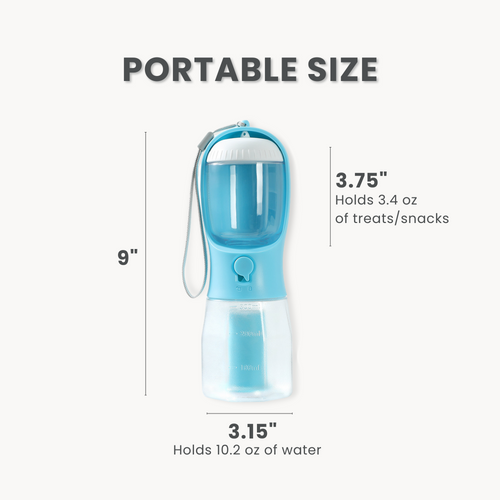 Dog Travel Water Bottle (3-in-1)